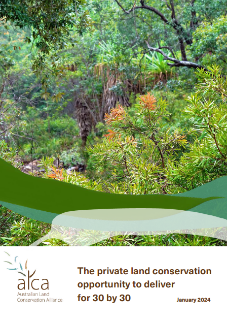 The Private Land Conservation Opportunity to deliver for 30 by 30